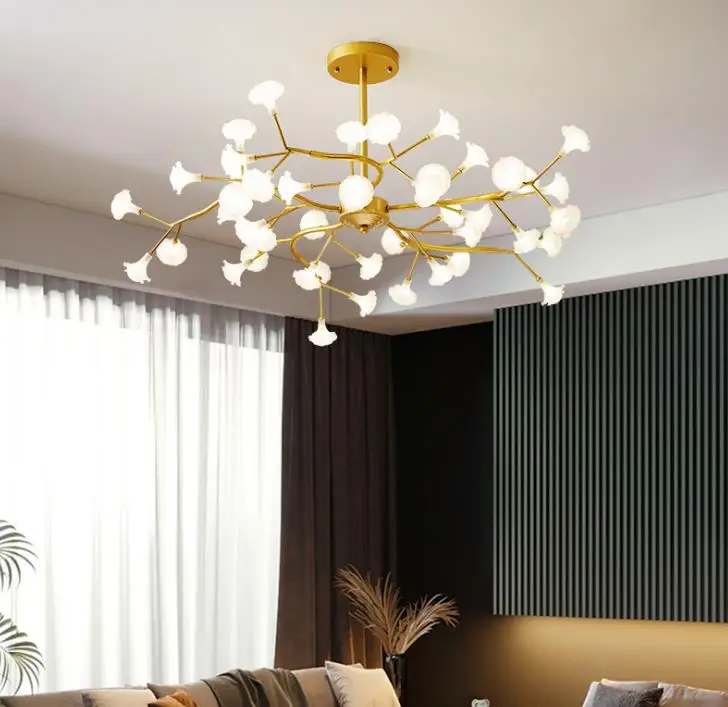 Firefly chandelier living room lamp modern simple creative personality branch atmosphere net red Nordic | Освещение