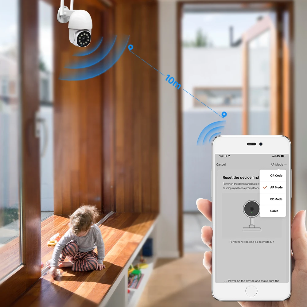 Умная IP-камера с датчиком движения, Wi-Fi, 2 МП | Безопасность и ...