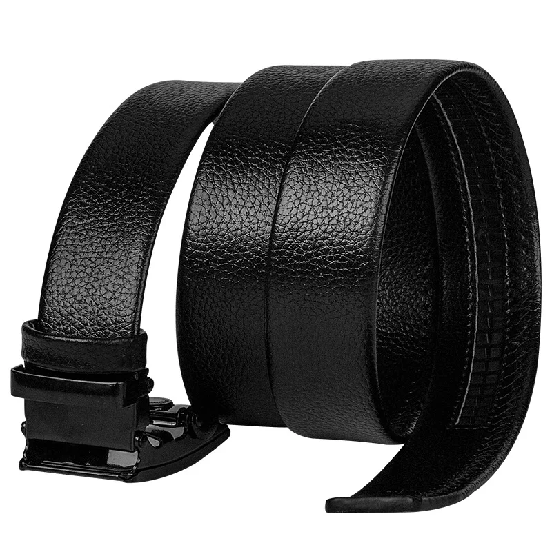 ZLD Men Imitation Leather Belt Alloy Automatic Buckle Belt High Quality Business Affairs Casual Fashion Men Belt black belt