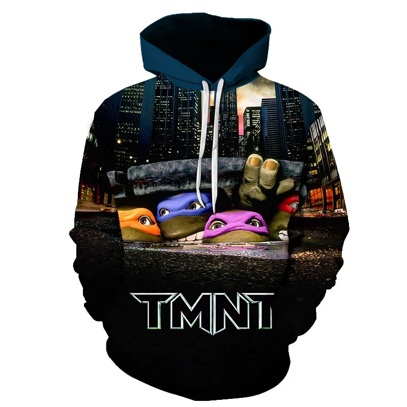 new spring and autumn men and women hooded ninja turtle costume long-sleeved sweatshirt fashion suit hoodie S-6XL