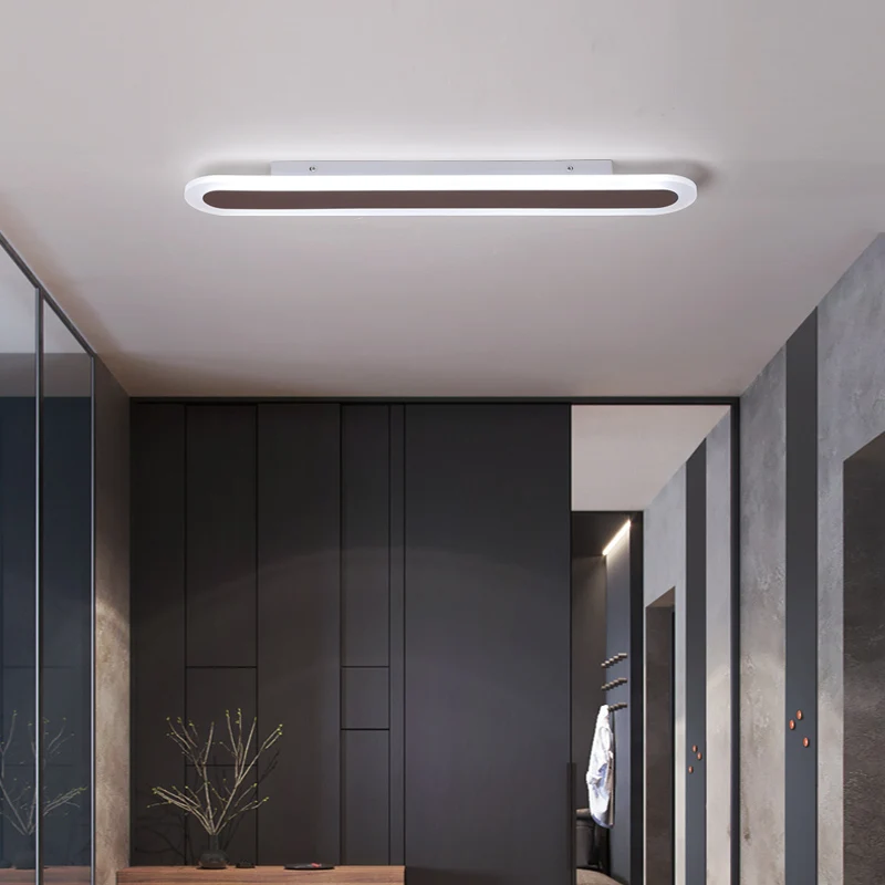 Browm/белые современные светодиодные потолочные лампы для кабинета, спальни, кухни, офиса, светодиодное оборудование techo+ акриловый потолочный светильник