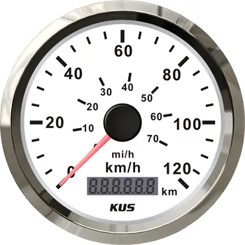 

KUS 85mm Universal Pulse Speedometer Milometer 120KM/H 70MPH Speed Gauge Red and Yellow Backlight Available Pulse Sighal