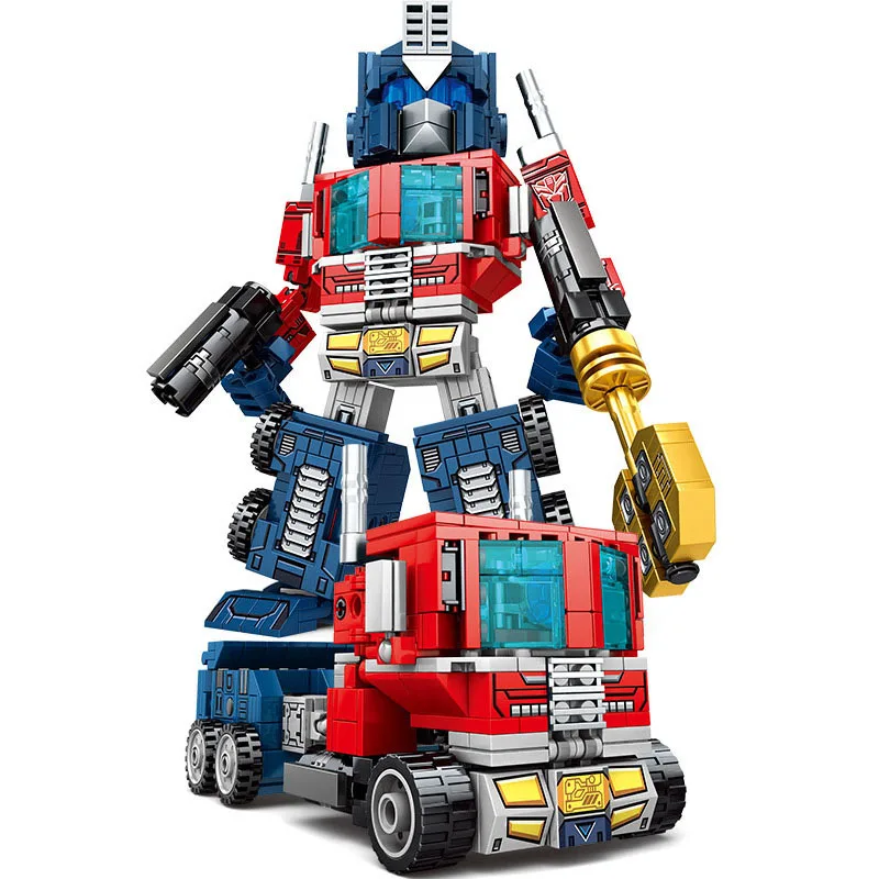 

Toys for Children Mecha Transform Deformable Robot Model Kit Boys Diy Educational Assembling Building Block Bricks Kids Gift T27