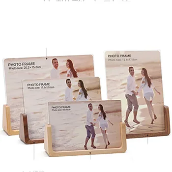 

Vintage European Wooden Photo Frame Picture Frames Wall Decoration Maison Acrylic Frame Living Room Decoration Home 60w032