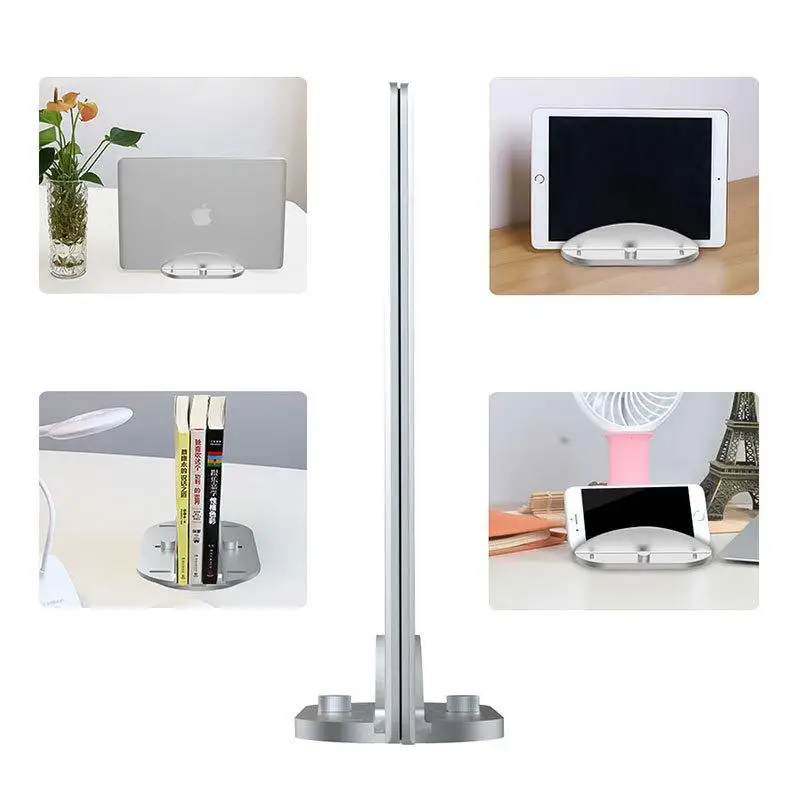 

GloryStar Vertical Stand for MacBook Pro/Air Aluminum Alloy Notebook Holder Adjustable Desktop Space-Saving