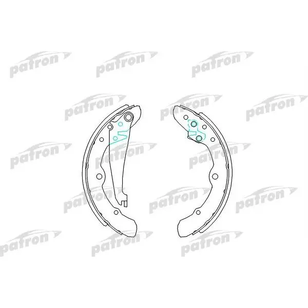 Колодки тормозные барабанные AUDI: 100 82-90 з 230х40 PATRON PSP