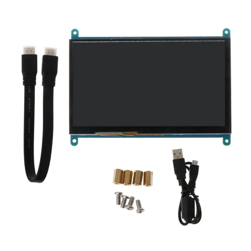7 дюймовый сенсорный экран 1024*600 / 800*480 для Raspberry Pi 4 жк дисплей TFT монитор 3 Model B 3B +