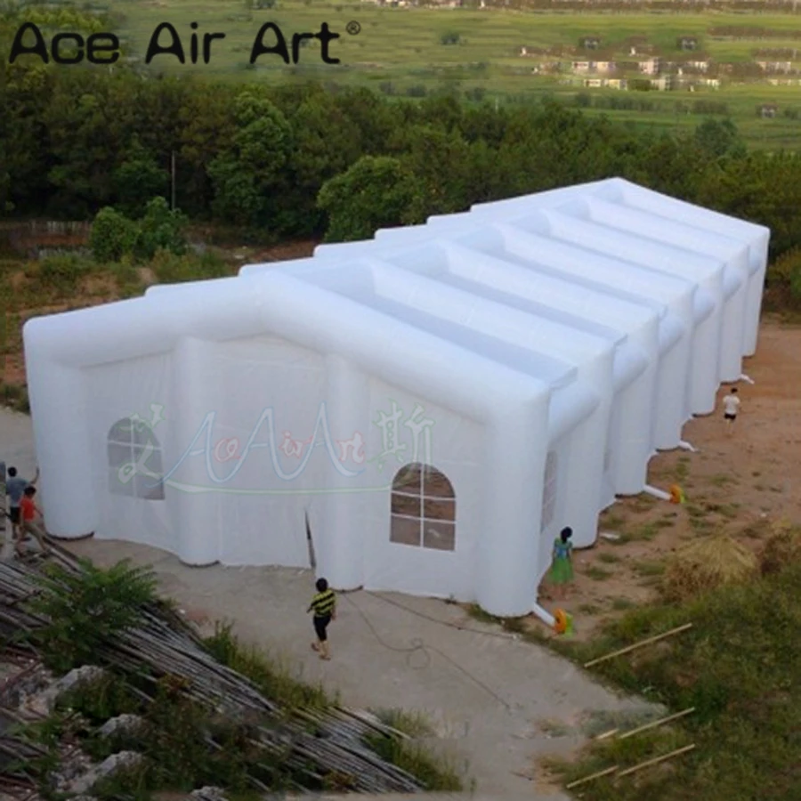Надувная праздвечерние чная палатка гигантская надувная Свадебная белая | Дом и
