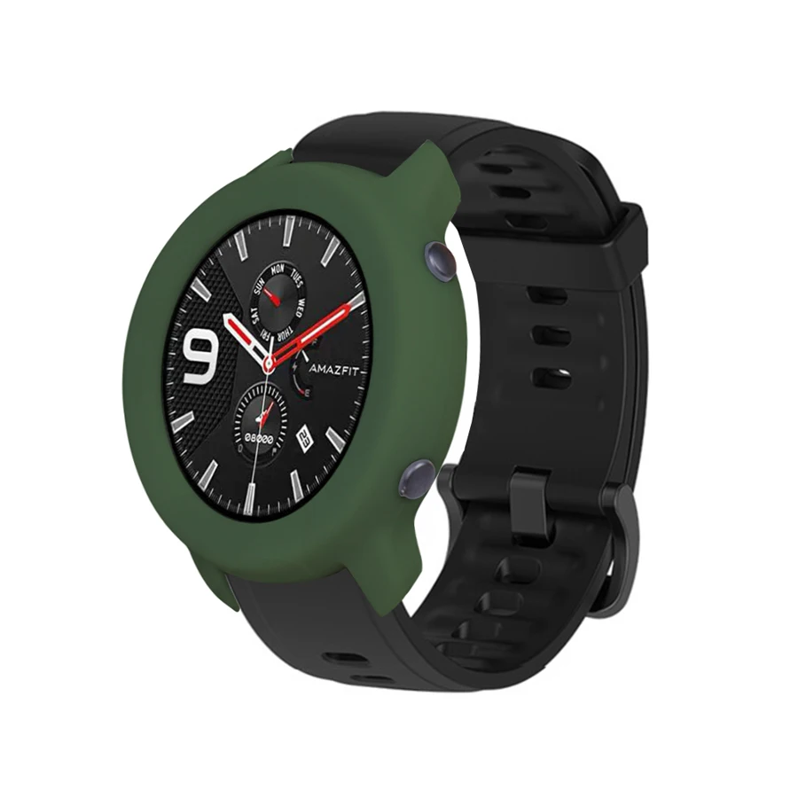 Для Huami Amazfit GTR 42 мм Smartwatch чехол силиконовый защитный бампер рамка для