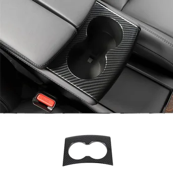 

Auto Cup Holder Cover Interior Decor 1pc ABS Carbon Fiber Style Front Water