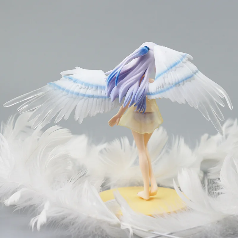Anime Angel Beats Tachibana Kanade 15cm PVC Figure Toy No Box Cake Decor 