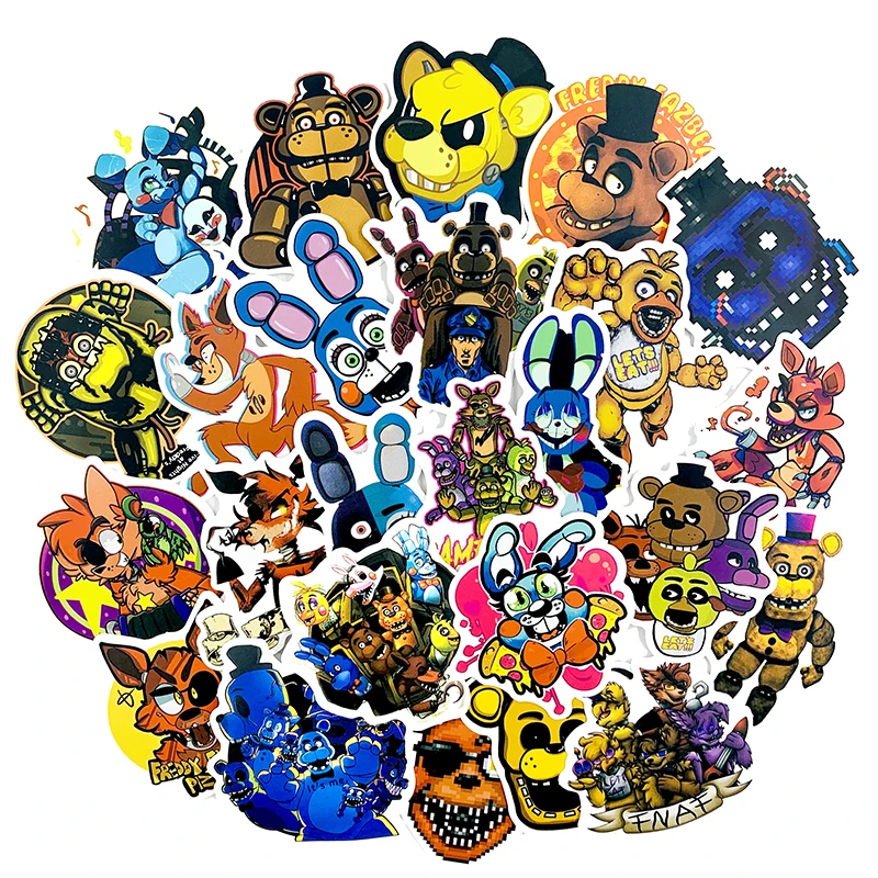 50 шт. американская анимация Five Nights At Freddy наклейка для планшетного компьютера скейтборда мотоцикла багажа детская Подарочная наклейка