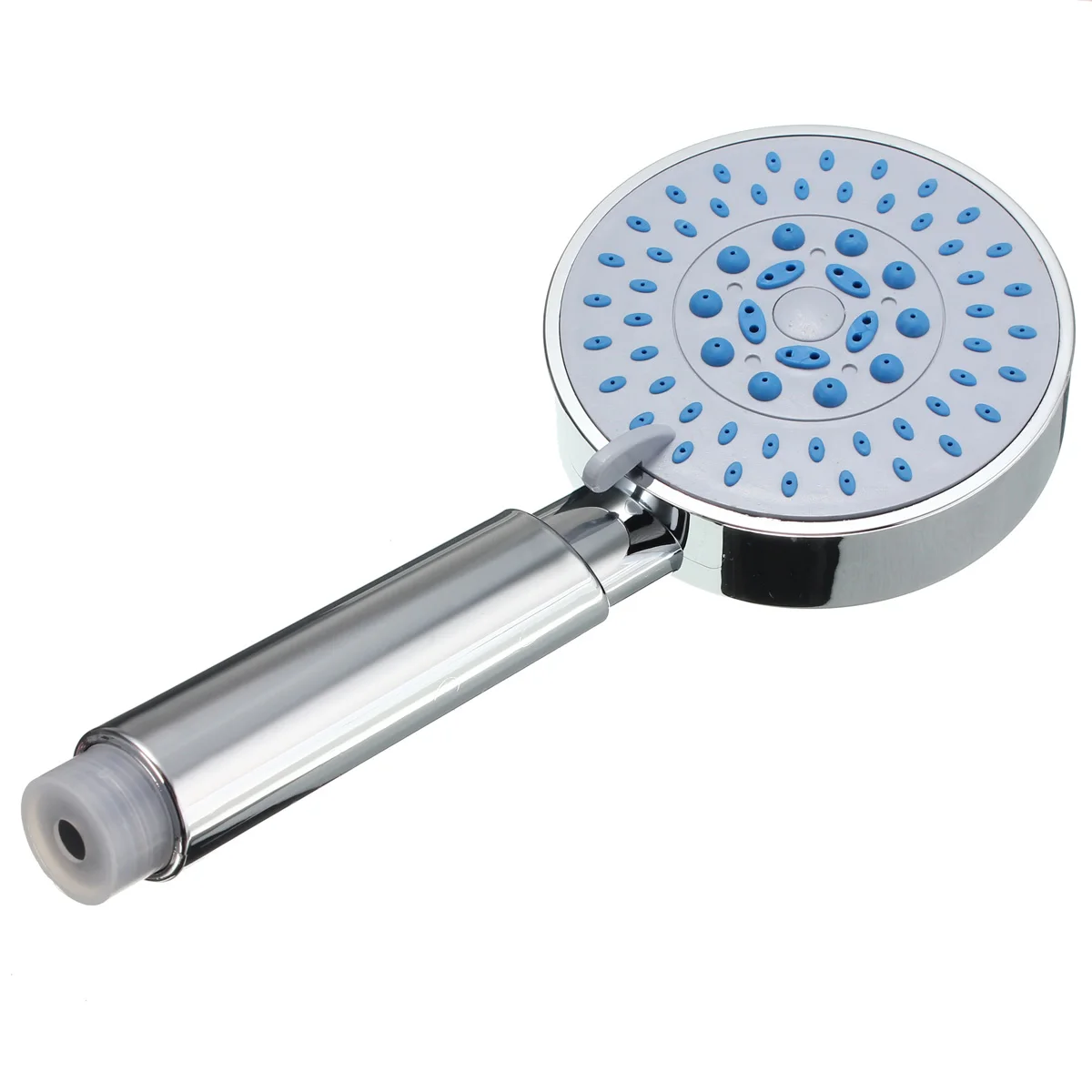 Blue 5 Modes Water Saving Bathroom Shower Head Large Uni versal Single Head Home Bath Showerhead Shower Spray - Цвет: Blue