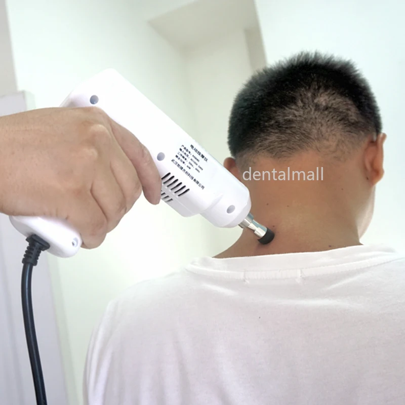 Chiropractic Регулируемый инструмент позвоночника 4/6 уровень 4 головки электрическая коррекция кости пистолет активатор терапия затылочной части массажер