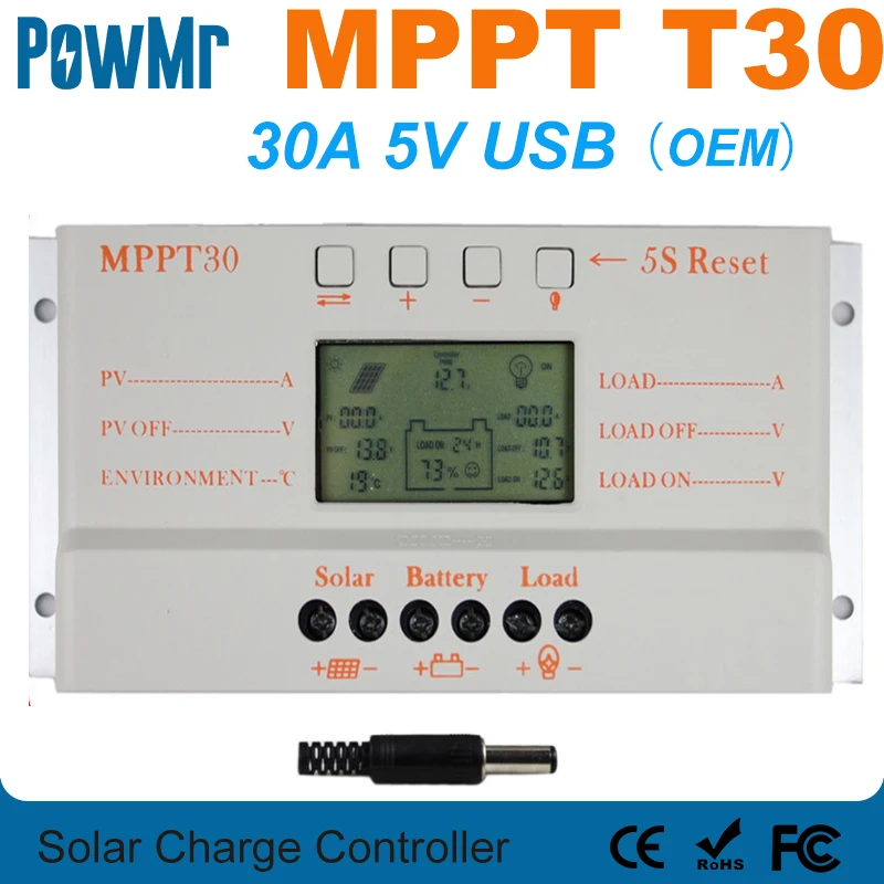 Details about   10 15 20A MPPT Solar Panel Battery Regulator Charge Controller 12V 24V Timer WO