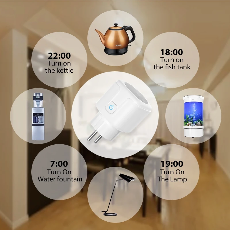 Дистанционное управление, домашняя WiFi умная розетка, беспроводной Таймер, переключатель, розетка для ЕС, беспроводной пульт дистанционного управления, розетка, адаптер