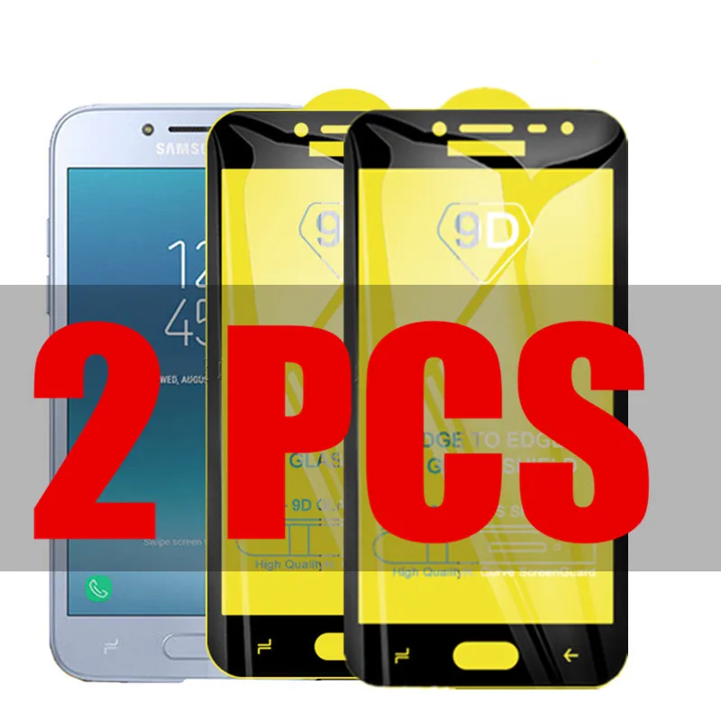 Стекло 9D для Samsung J2 Pro 2018 2 шт. Защитное стекло Galaxy J250F/DS защитная пленка экрана |