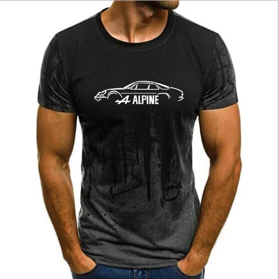 Топы с принтом брызг чернил мужские повседневные RENAULT ALPINE A110 вдохновленные классические мужские футболки с принтом автомобиля летняя футболка с принтом