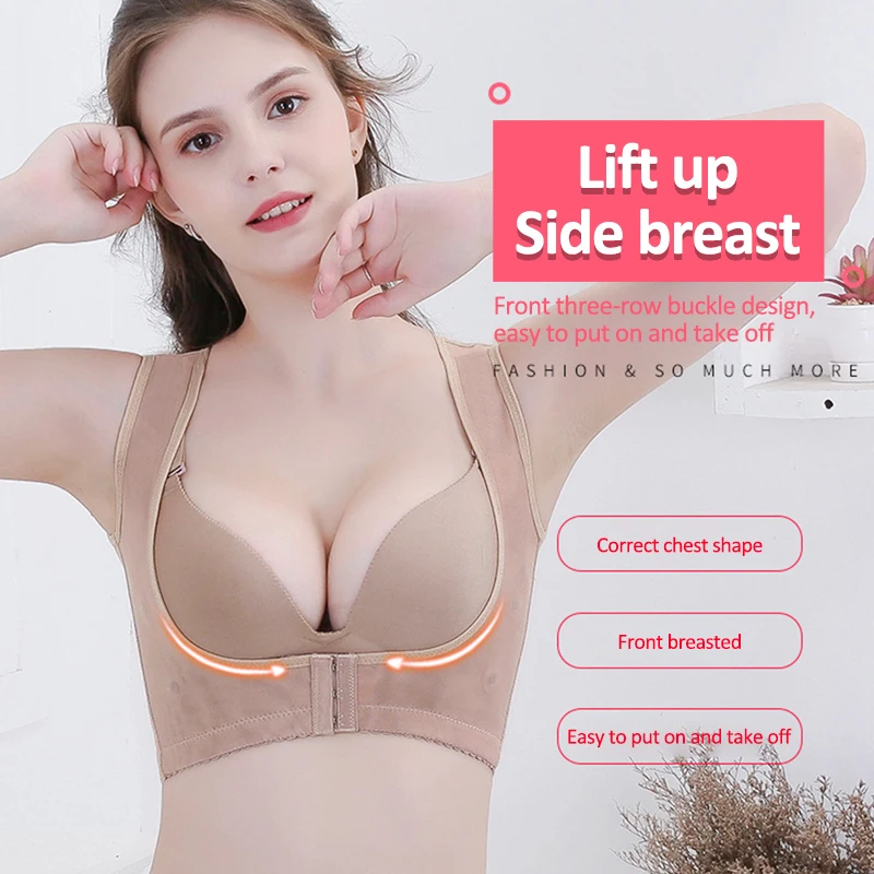 

M-3XL Women Humpback Prevent Shapewear Bra Push Up Tank Top Slimming Vest Body Shaper Underbust Underwear Back Shoulder Correct