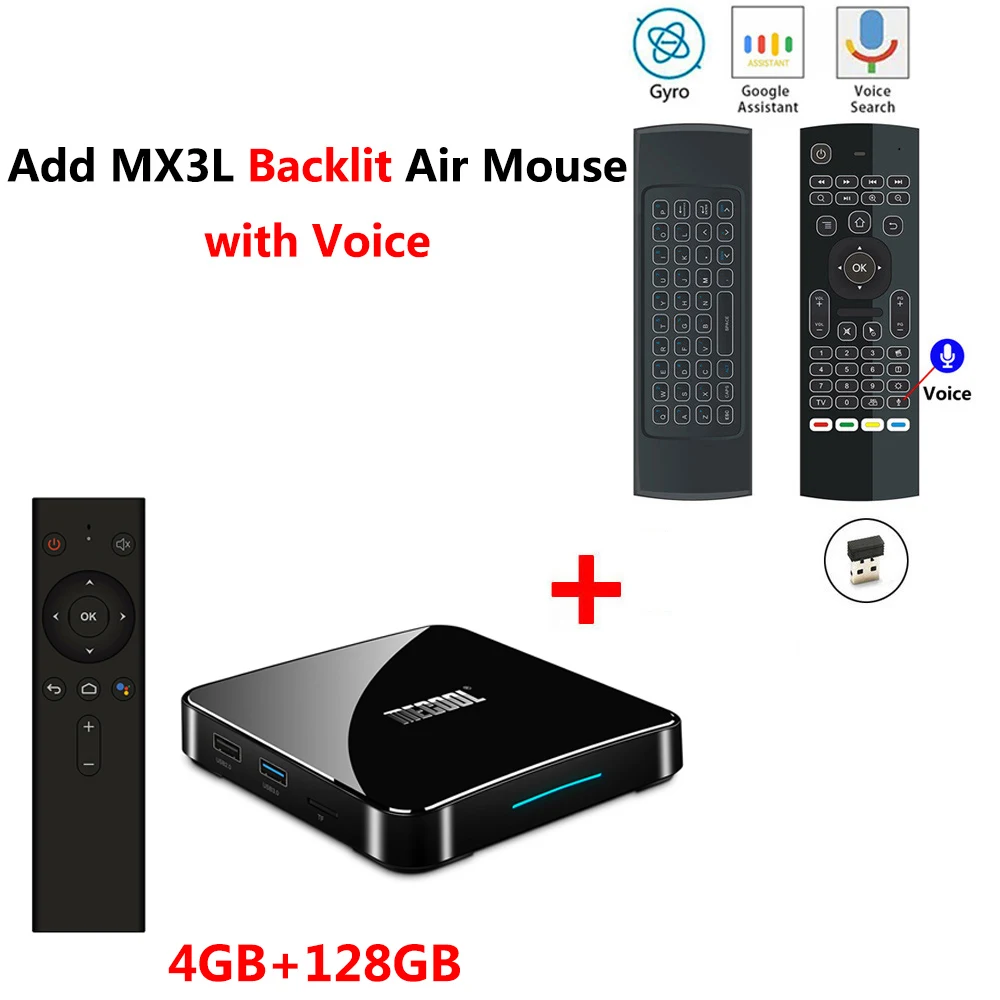 4GB128GB add MX3Lmic KM3 A tv Amlogic S905X2 Android 9,0 tv Box 4 Гб DDR4 64 Гб 128 ГБ rom 2,4G 5G WiFi Bluetooth 4K HD Android tv 9,0 Smart медиаплеер - Цвет: 4GB128GB add MX3Lmic