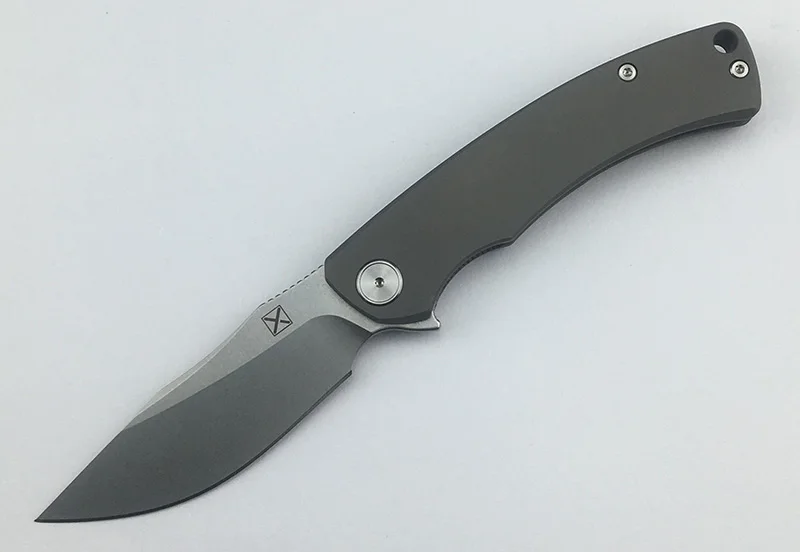 A LEMIFSHE X-065 складной нож шарикоподшипник D2 лезвие титановая ручка Кемпинг Охота Открытый выживания Карманные Ножи EDC инструмент - Цвет: A