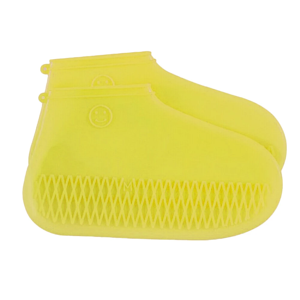 1 пара силиконовые многоразовые галоши Резиновые водонепроницаемые ботинки обувь Cover Protector J99Store - Цвет: s