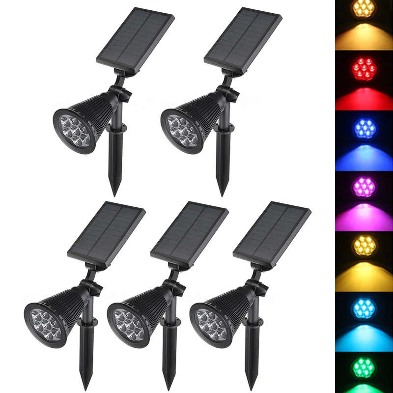 

Separated Solar 7 LED 7Color Spotlight Wall lights Flood Light Garden In/Outdoor