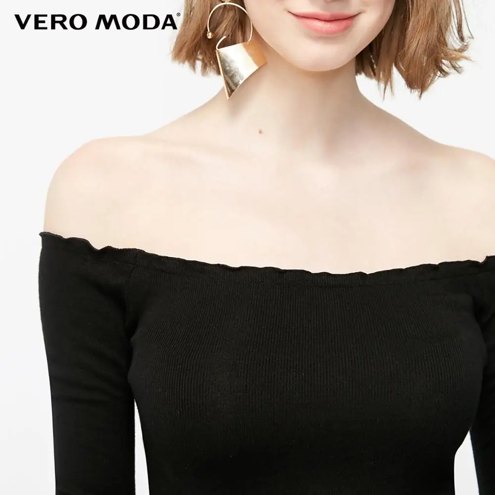 Vero Moda женское Прозрачное платье в горошек с открытыми плечами | 31917C544