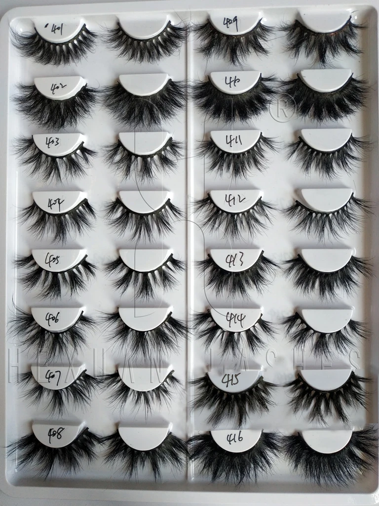 30 pairs Hexuan Eyelashes 4D Mink Lashesnatural false eyelashes thick makeup real4d mink lashes soft eyelash extension