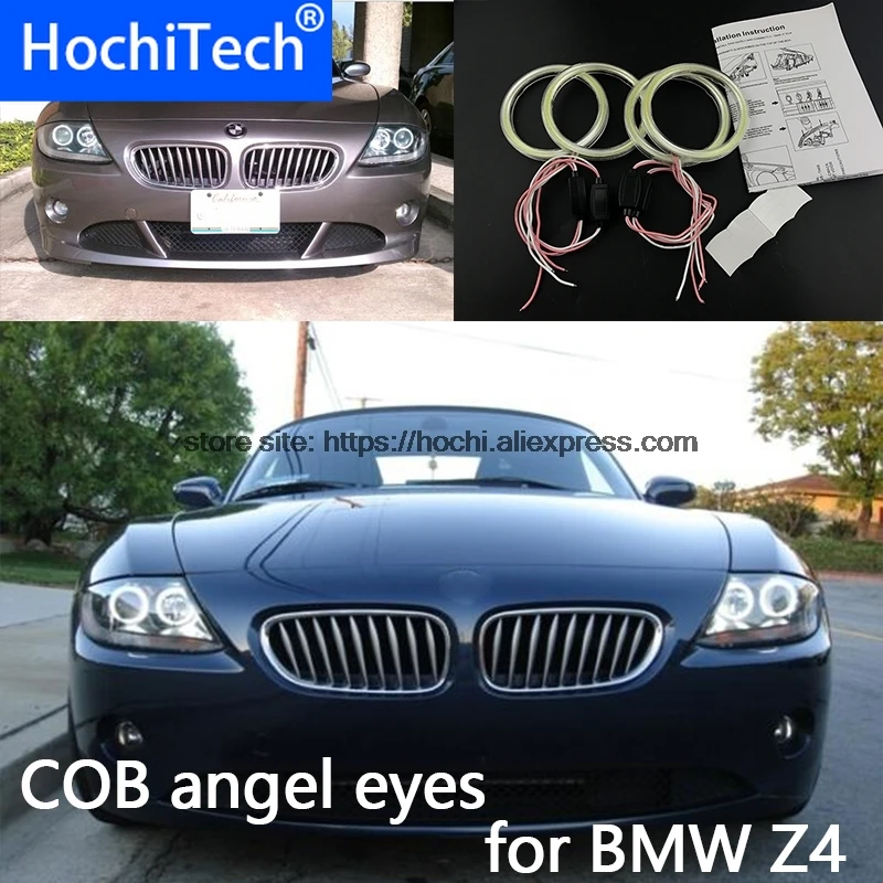 Высокое качество COB Led Light Белый Halo Cob Led angel eyes Кольцо ошибок для BMW Z4 E85 E86 2002-2008