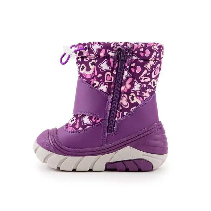 Aliament Botas de nieve para niños, Color púrpura, talla 19| | - AliExpress