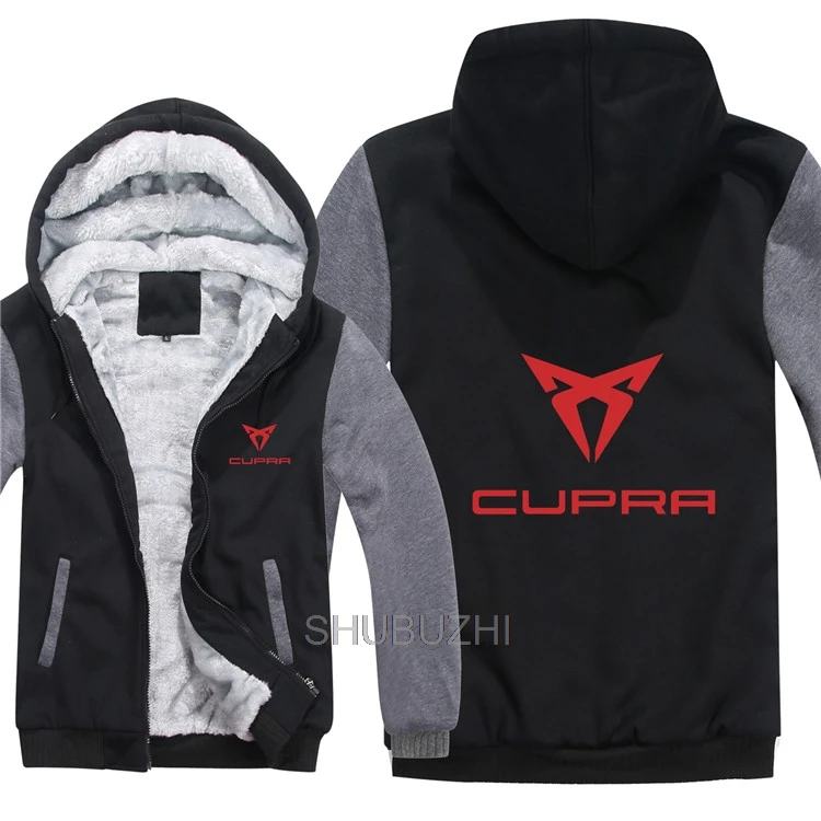 5XL мужские толстовки Cupra куртка shubuzhi зимний мужской пуловер Мужское пальто повседневная шерстяная подкладка флисовая толстовка - Цвет: same as picture