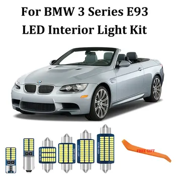 

21Pcs Error Free SMD Bulbs Kit For BMW 3 Series E93 Convertible M3 Full LED Interior Lights+License plate light (2006-2013)