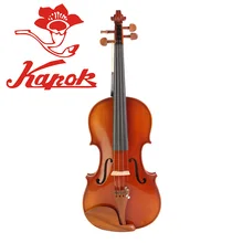 Капок скрипка V016, скрипка из цельного дерева ручной работы, блеск высококачественной скрипки, скрипка ручной работы, чехол с скрипой, бант канифоль