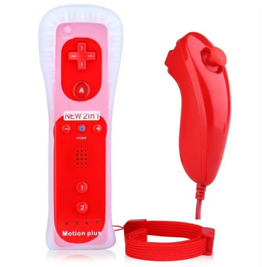 Встроенный беспроводной пульт дистанционного управления Motion Plus для Nintendo wii Nunchuck для Nintendo wii Пульт дистанционного управления джойстиком Joypad