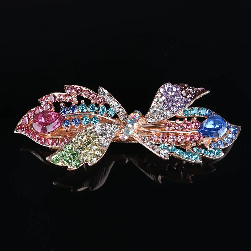 Style3 Hosun YMFJ-0164, модные блестящие стразы в форме цветка, заколка для волос, женские Стразы, заколка для волос, аксессуары для волос - Цвет: Style3