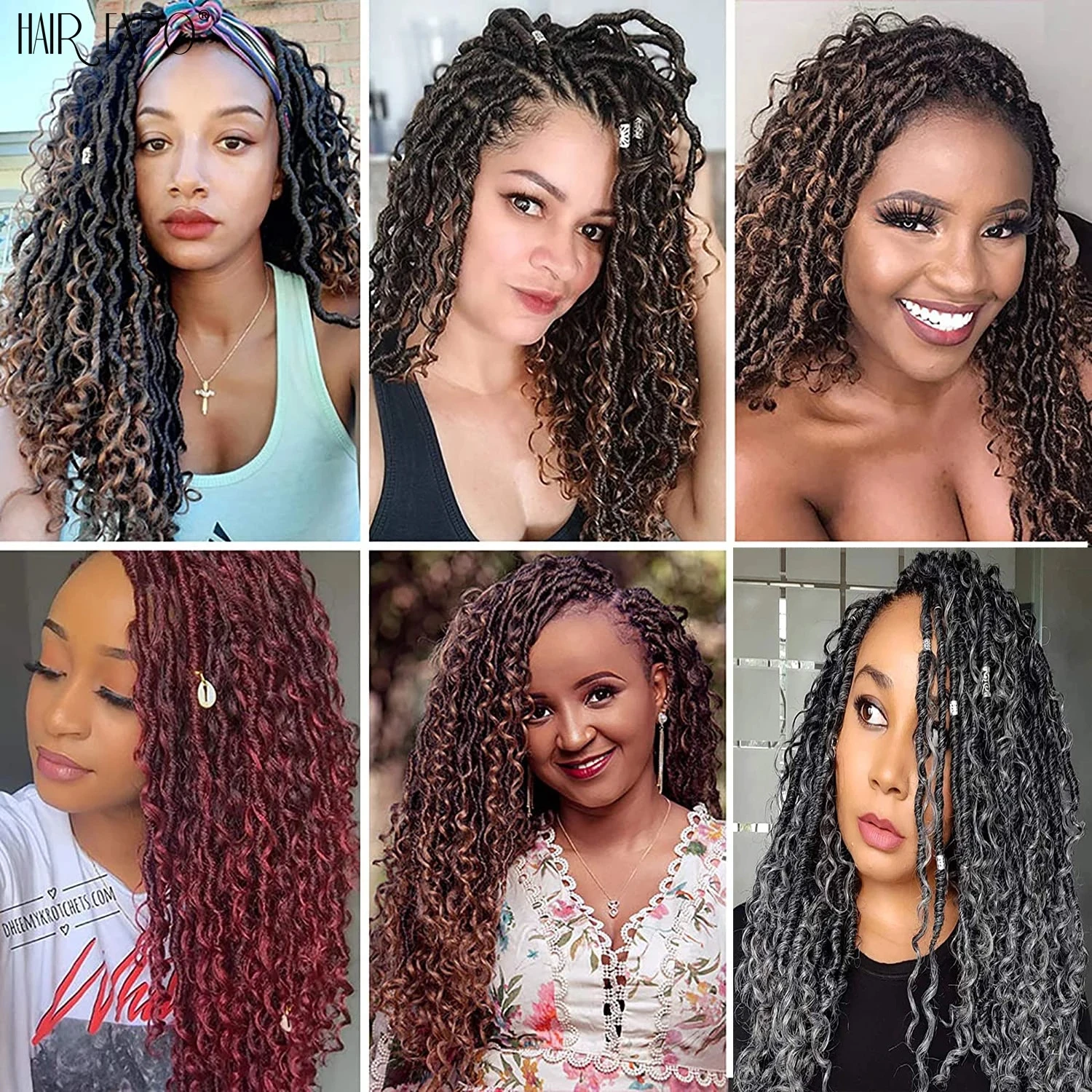 Cabelo De Crochê Sintético Nu Locs, 14 Tamanhos, 21 Fios, Extensão Faux  Locs, Deusa Macia, Trança De Cabelo Para Mulheres - Temu Portugal