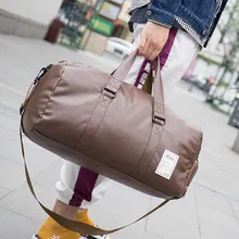 Мужская многофункциональная сумка через плечо для фитнеса, вместительная сумка для багажа, повседневная водонепроницаемая сумка из искусственной кожи, переносная дорожная сумка-тоут