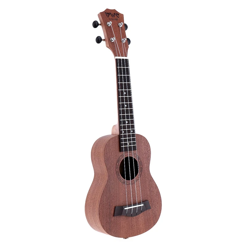 

21 Inch Professional Soprano Ukulele Uke Sapele 15 Fret Four Strings Brown Musical Instrument