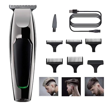 

Professional Hair Trimmer USB Rechargeable Electric Hair Clipper Men's Cordless Haircut Adjustable Ceramic Blade