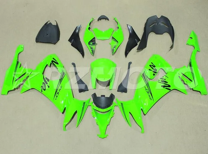 4 подарки Лидер продаж ABS полный обтекатель комплект подходит для Kawasaki Ninja ZX-10R ZX10R 2008 2009 2010 08 09 10 Обтекатели набор зеленый