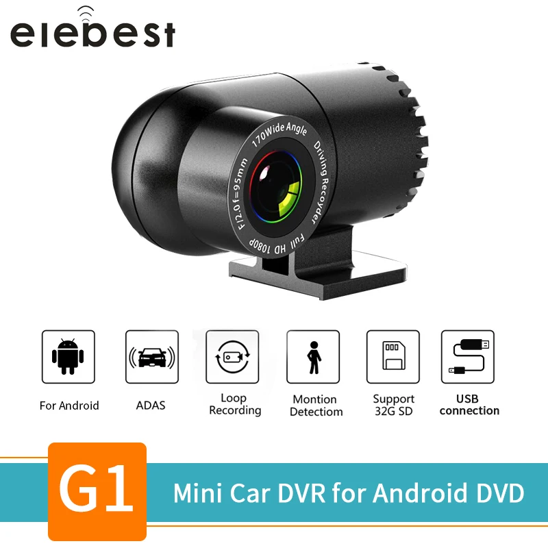 Pаспродажа Скрытые линзы для автомобильного цифрового видеорегистратора 360 градусов вращающийся тире Cam мини usb камера ADAS LDWS Авто Цифровой видеорегист...