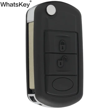 

WhatsKey Top Quality 3 Button Flip Folding Car Key Shell Case For Land Rover Freelander For Range Rover Evoque Discovery Sport