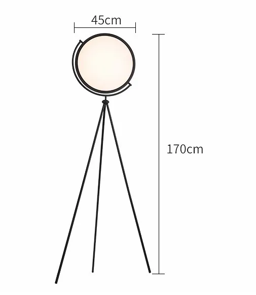 Modern Minimalist Art White Black LED Floor Lamp Nordic Living Room Decoration Lamp Bedroom Bedside Lamp Restaurant Tripod Light floor lamp