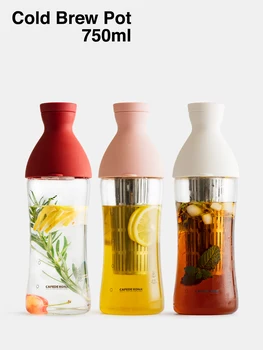 

Cold Brew Pot 750ml Filter In Cold Brew Coffee Bottle Glass Maker Ground Cold Cool Water Mixing Coffee Coffee With Extraction