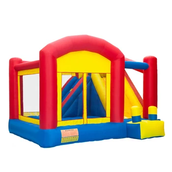 

Inflatable outdoor water slide, 420D thick Oxford cloth PVC inflatable castle (big trampoline) size 4.0*3.6*2.8M#1