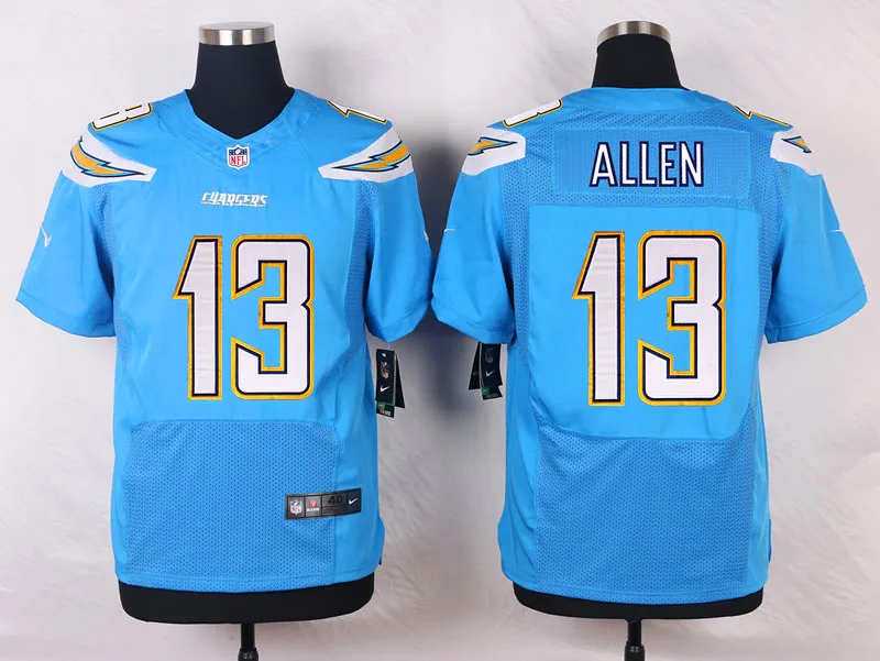 Бежевый Stitiched, Лос-Анжелес,#28 Мелвин Гордон,#17 Филипп Риверс,#13 Keenan Allen Jersey - Цвет: Бежевый