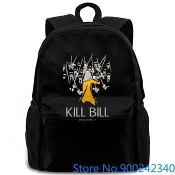

Kill Bill Vol 1 by Quentin Tarantino Uma Thur Black Mamba movie Hipster Cool women men backpack laptop travel school adult