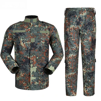 

German Camouflage Lightweight Military Camo Tactical Camo Hunting Combat BDU Uniform Army Suit Set