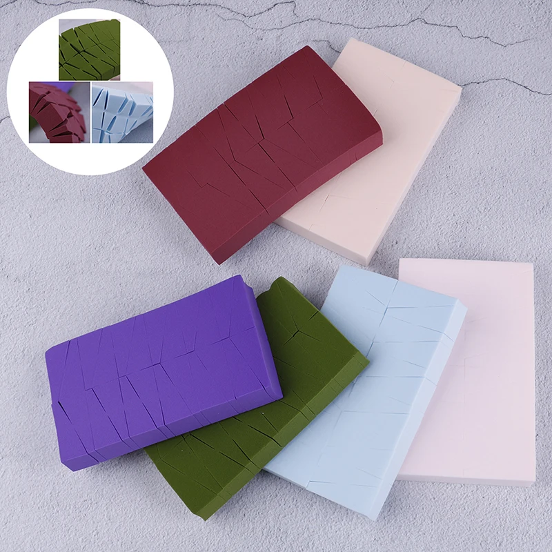 24 шт./компл. мягкая губка косметический слойка порошка пены Гладкий макияж тональный крем Pad 6 цветов